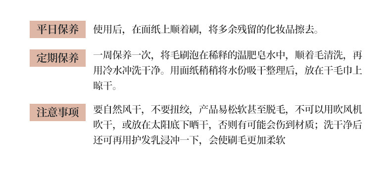 五色眼影刷便携五支化妆刷套装迷你初学者一只收纳桶装眼部刷详情21