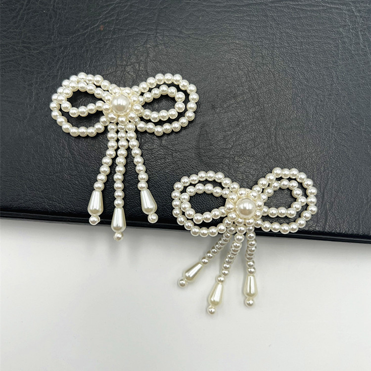 Handmade beaded bow pendants, ancient costume shoes, DIY accessories, trendy bags, hats, fabric stickers, clothing accessories pic 5