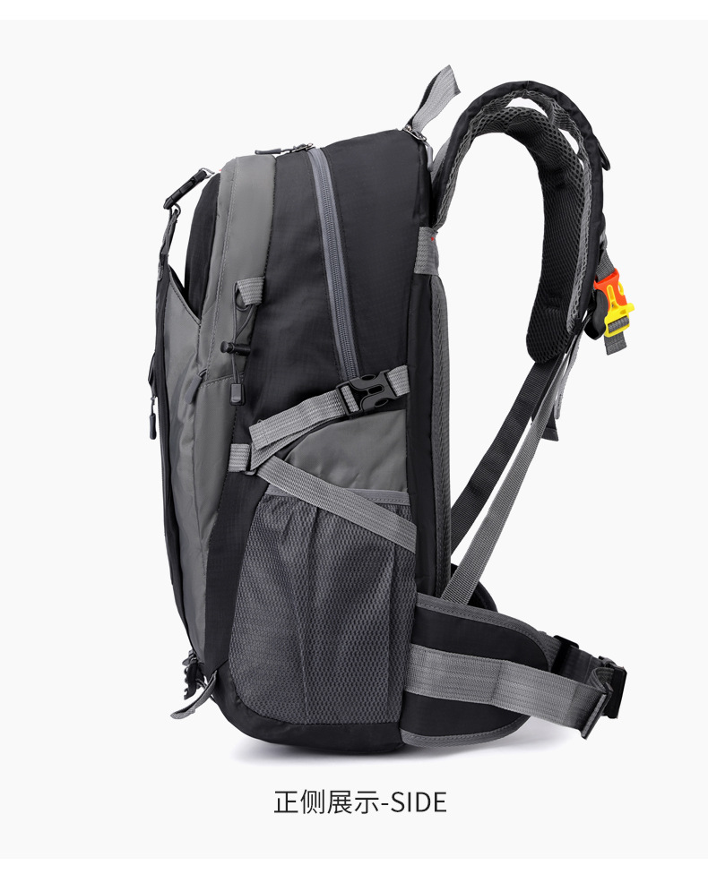 Cross-border large-capacity outdoor leisure travel backpack for both men and women, water-resistant sports mountaineering and camping backpack pic 19