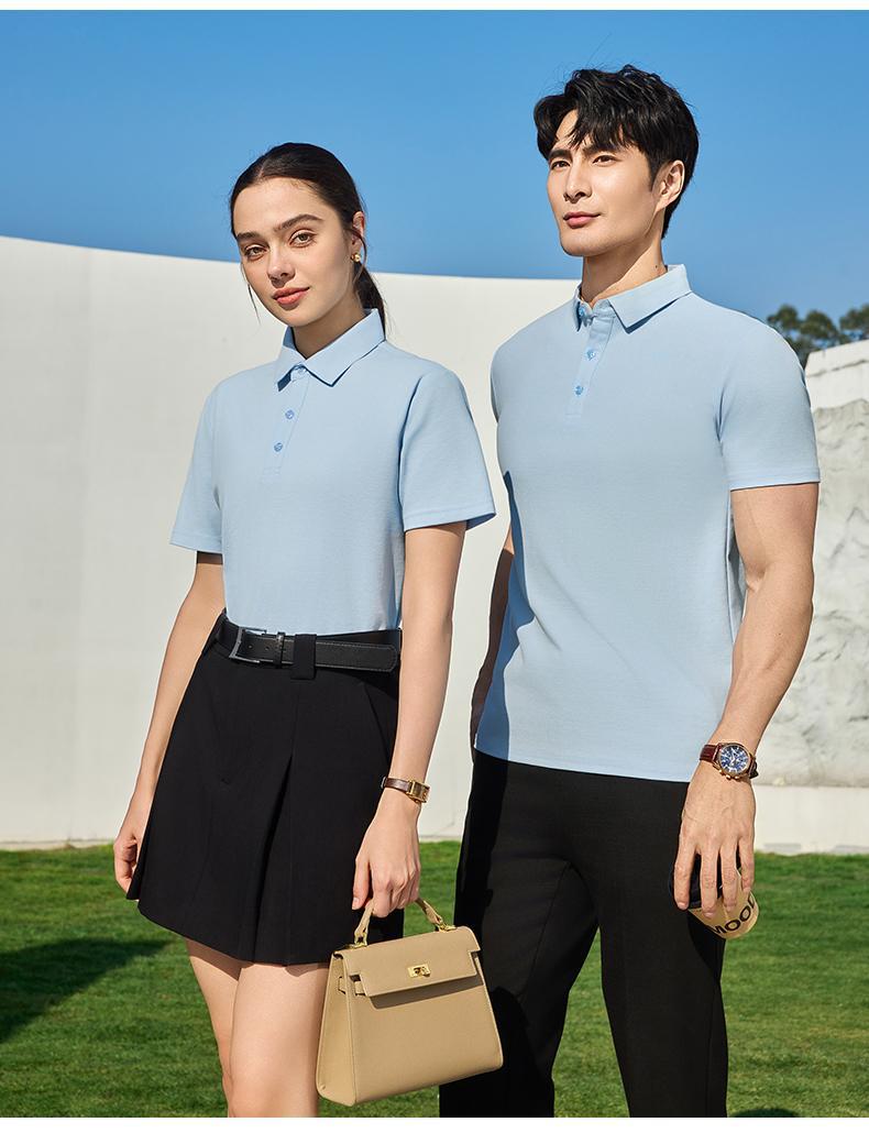 Polo衫女短袖时尚棉T上衣 Polo领连衣裙详情18
