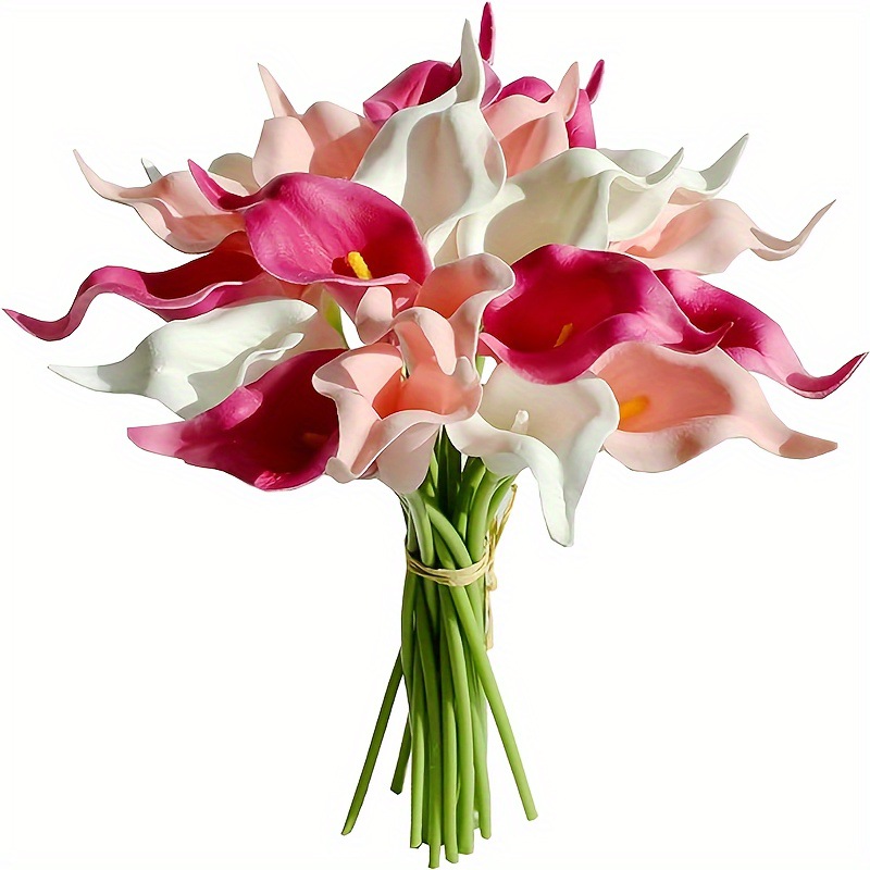 跨境爆款PU马蹄莲迷你马蹄莲高仿真逼真马蹄莲手感马蹄莲仿真花详情23