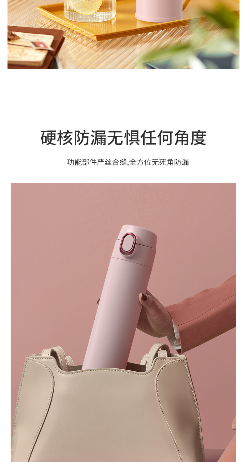 New type of insulated cup, 316 stainless steel cup, student high appearance level, lock buckle bouncy cup, water cup wholesale, large capacity pic 12