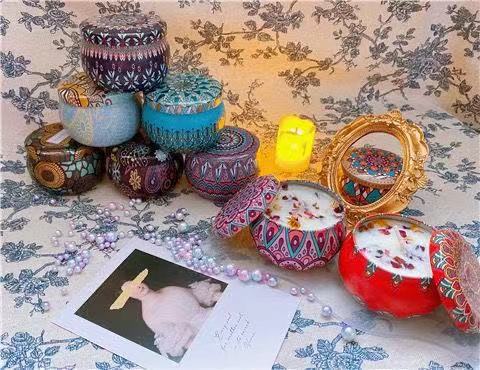 Cross-border soy wax dried flower scented candle? Wedding souvenirs, birthday gifts, floral fragrances, scented candles pic 10