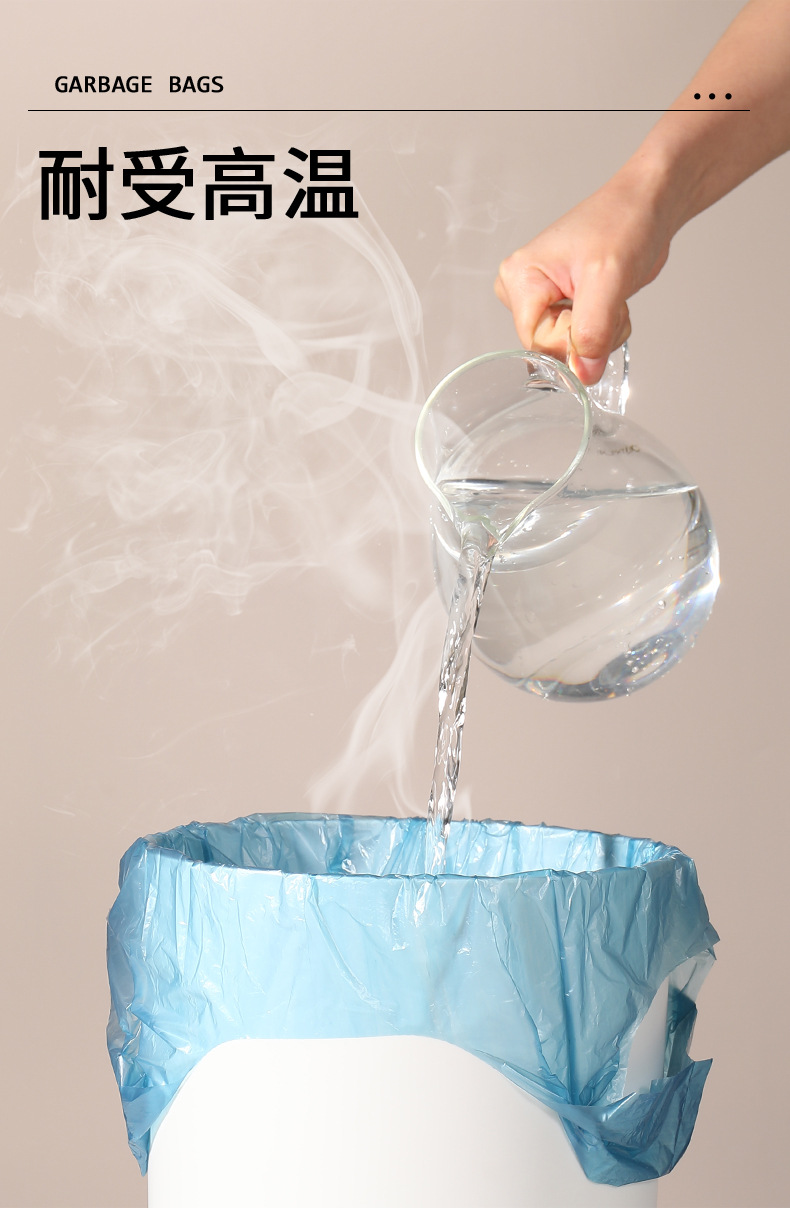 Vest-style garbage bag, household disposable hand-held thickened black large trash can, pull-out bag, kitchen storage bag pic 5