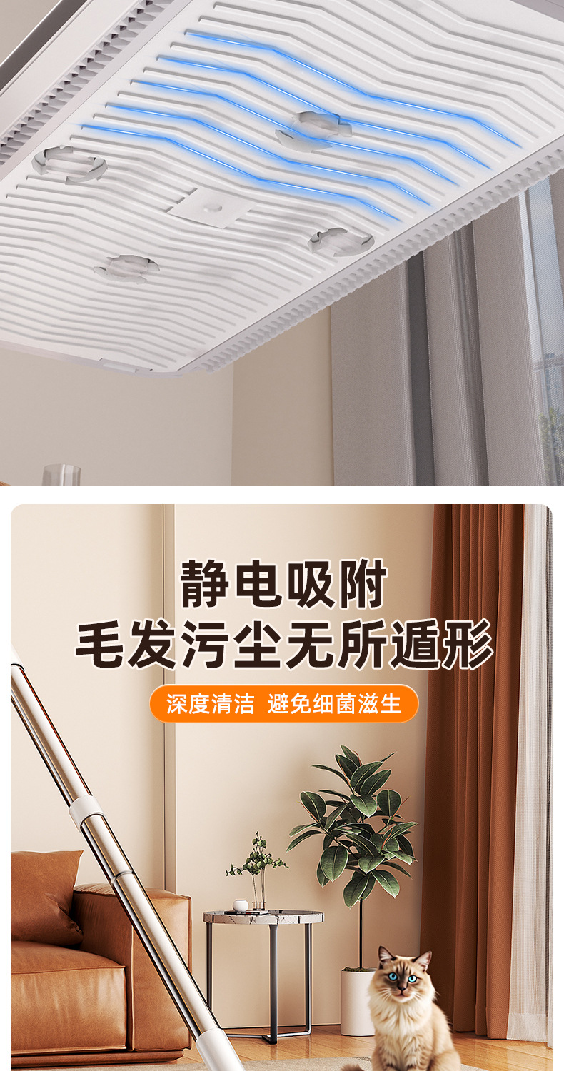 2025新款家用一拖免手洗多功能懒人夹布平板拖地神器净洗脸巾拖把详情8