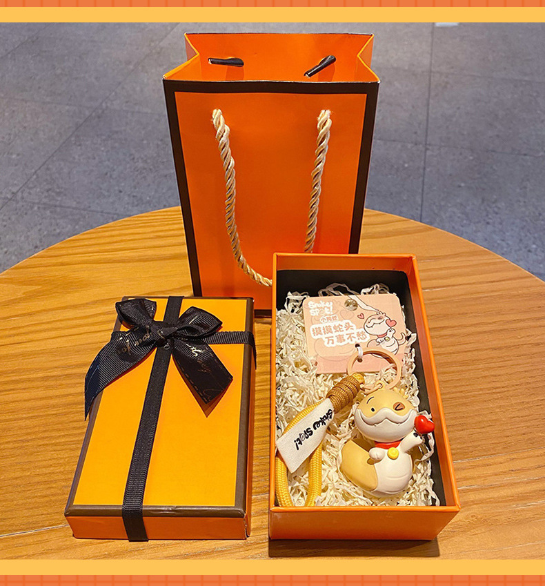 正版蛇年中国风小狗蛇钥匙扣挂件本命年吉祥物财神钥匙链新年礼物详情24