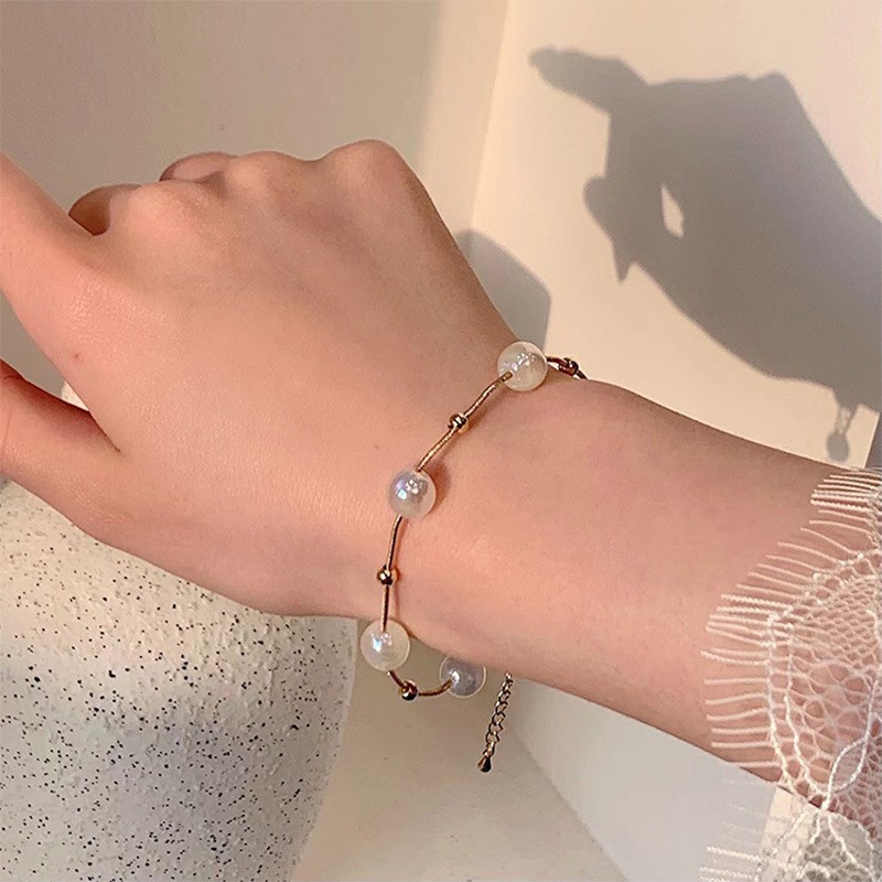 S925银新中式珍珠手链女简约大气高级感小众设计2025新款手饰详情3