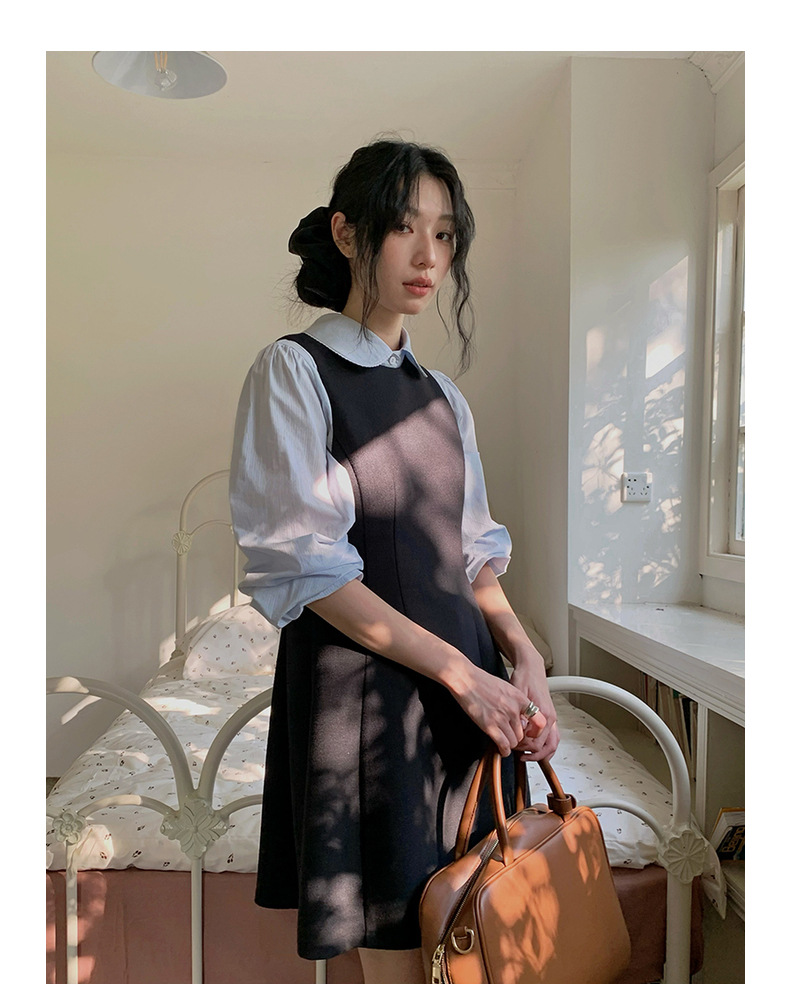 【候麦的春天】歌铭法式娃娃领衬衫春季新款复古蕾丝上衣女Y1122F详情43