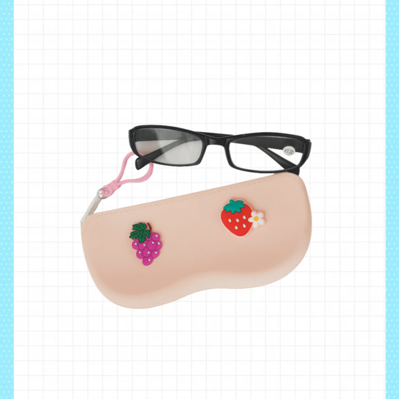 新款小众苹果眼镜袋收纳包便携可挂硅胶墨镜袋太阳镜游泳镜收纳袋详情7