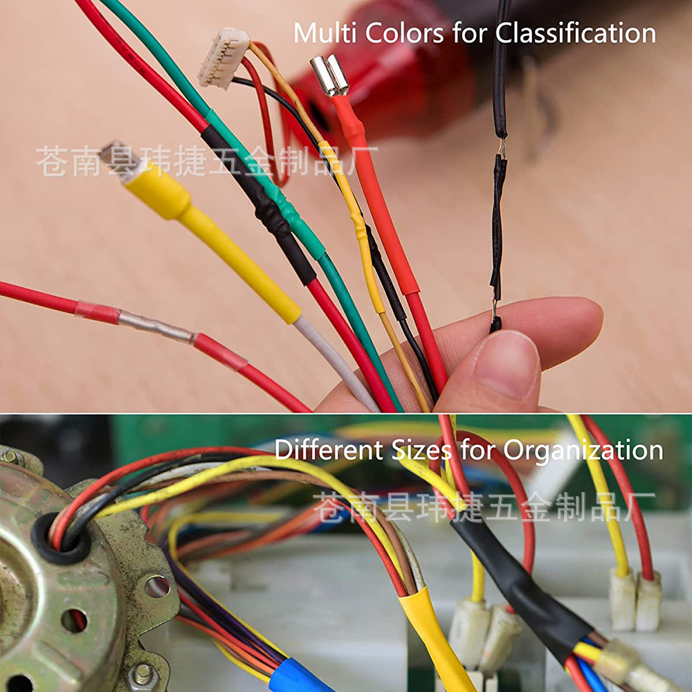 580PCS heat shrinkable tube insulating sleeve, flame-retardant electrical household wiring, data cable, color heat shrinkable tube, cross-border pic 21