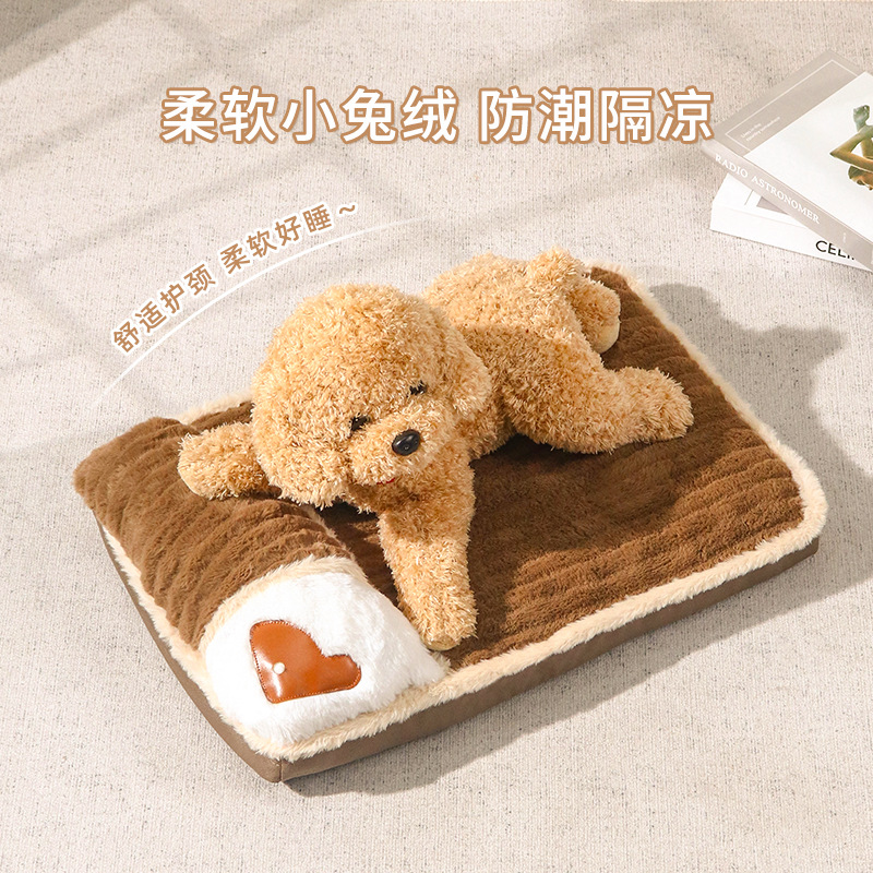 四季通用宠物垫猫垫狗垫可拆洗宠物窝加厚地垫防撕咬护颈椎宠物窝详情3