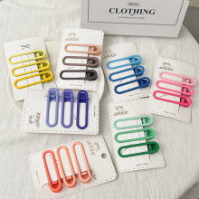 赵露思同款发夹咖色系侧边发卡刘海夹前额鸭嘴夹新款时尚简约发饰详情65