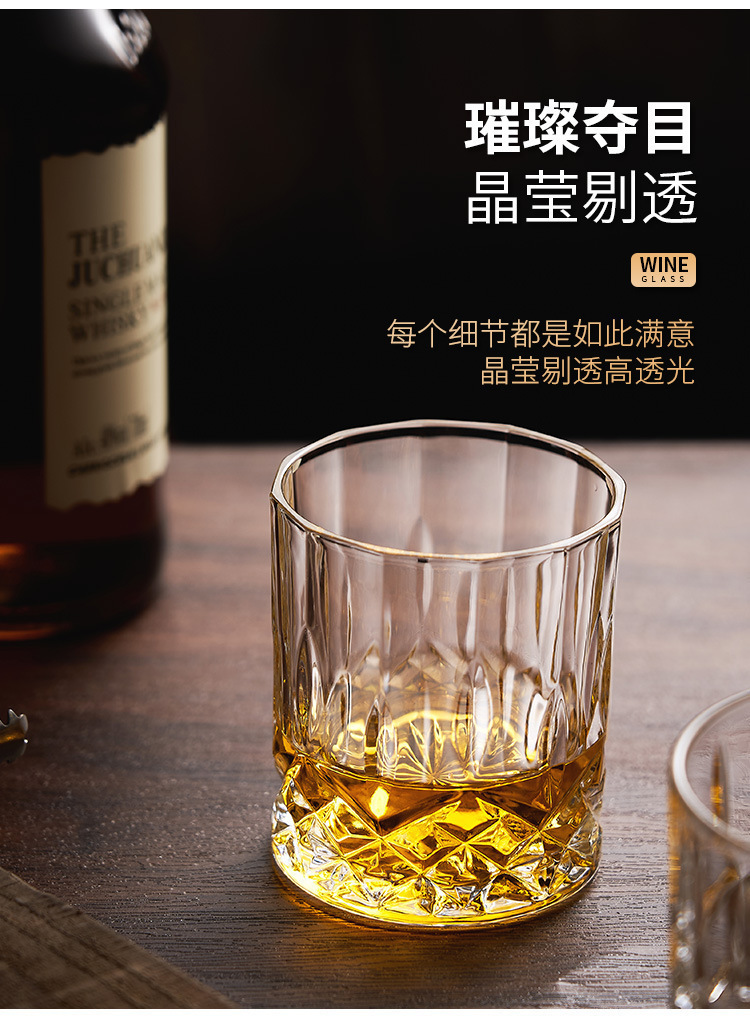 新款玻璃威士忌杯钻石杯酒吧大容量啤酒杯KTV洋酒杯ktv多用玻璃杯详情11