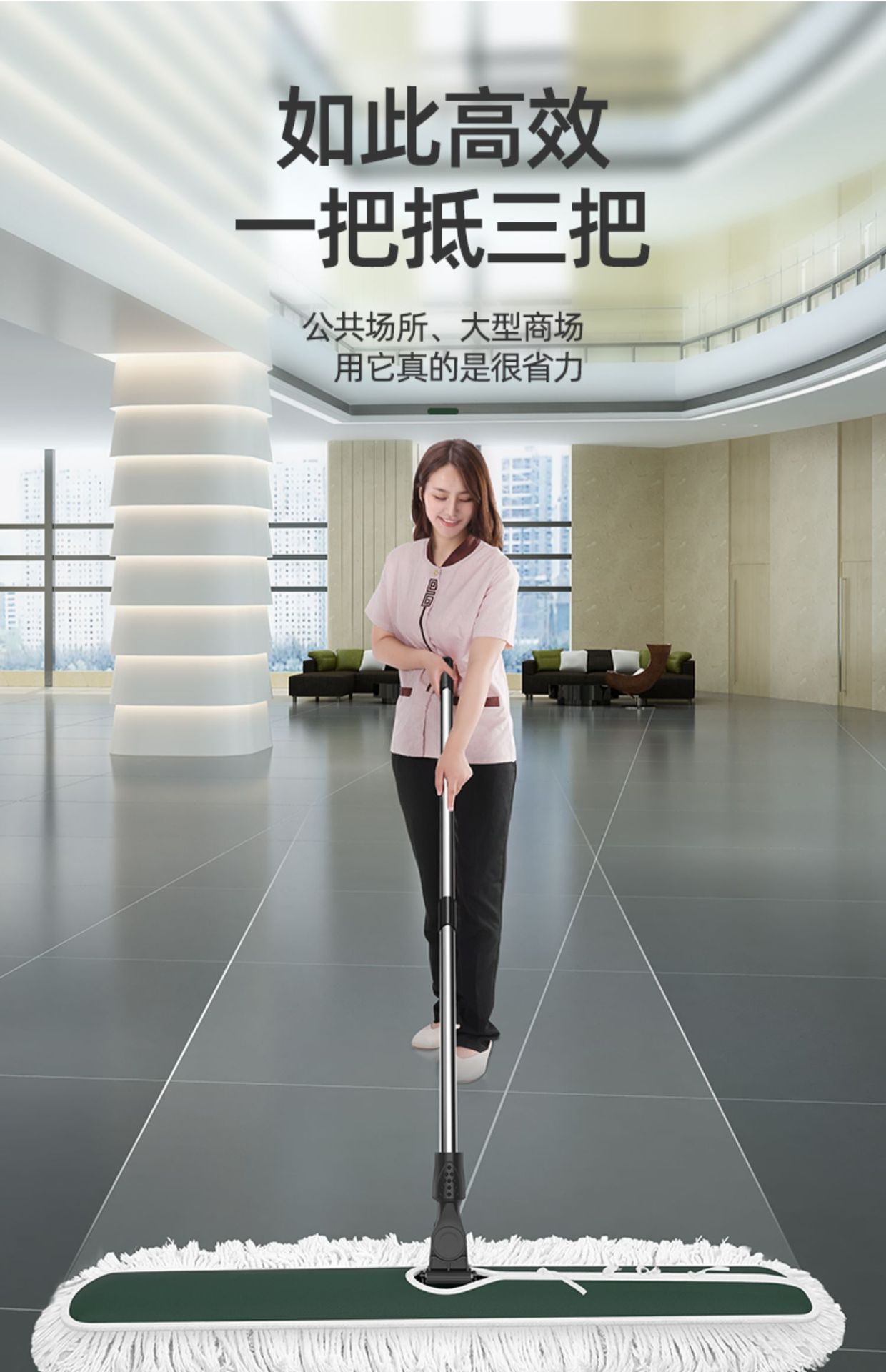 大号平板拖把神器一拖净家用免手洗懒人拖布墩布平拖布套式尘推布详情7