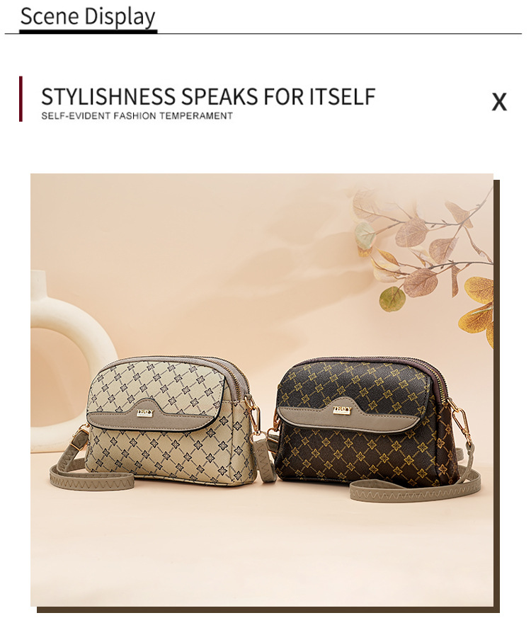 包包女高级感2024跨境外贸斜挎包大容量新款老花时尚气质百搭小包详情32