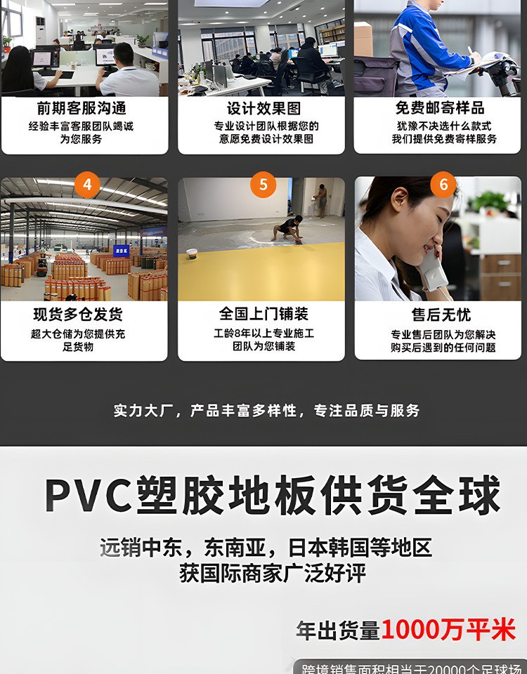 地板革水泥地大面积直接铺加厚耐磨地板胶PVC塑胶地板自粘地板贴详情17