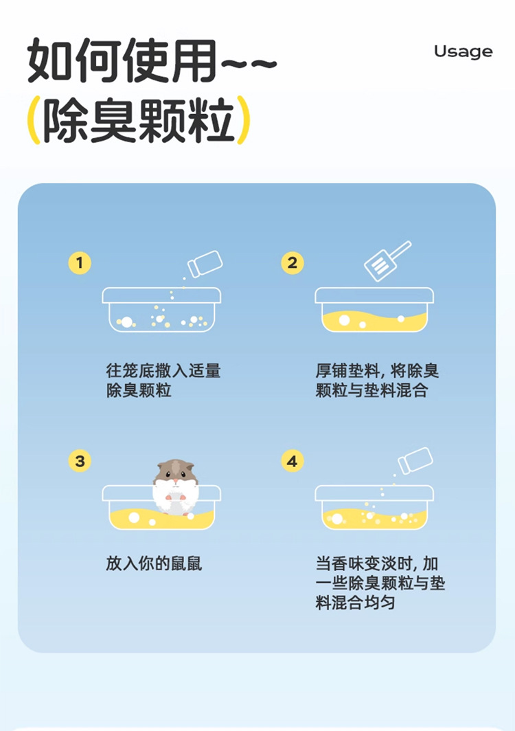 仓鼠垫料除臭颗粒兔子花枝鼠小宠去味剂金丝熊除异味用品冬季专用详情13