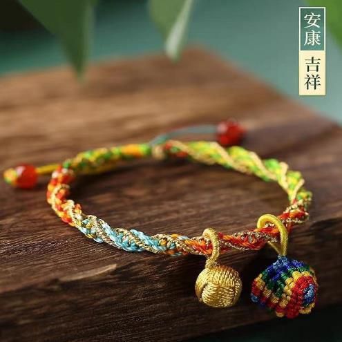 新款端午节五彩手工编织手链粽子五色线手五色线婴儿古法手绳详情18