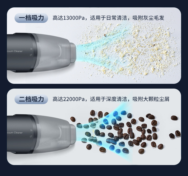 The car cordless vacuum cleaner has a strong suction power and can be used for both handheld and household purposes in the car pic 11
