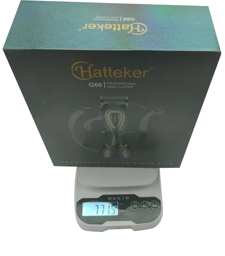 HATTEKER electric hair clipper, brushless motor, electric clipper, high-power digital display hair salon razor, clipper, charging base, clipper pic 17