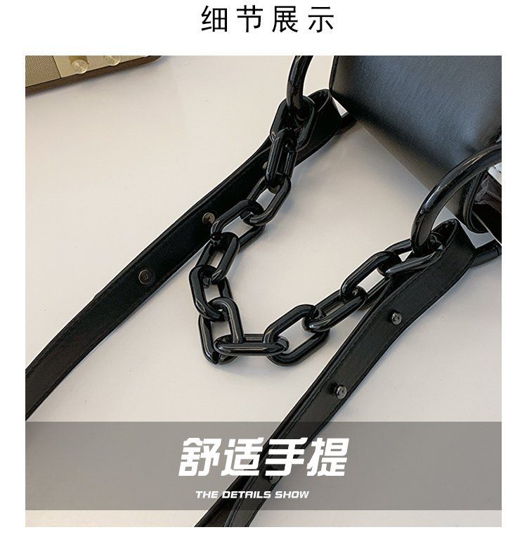 包包女2024新款菱格绣线拼接链条饺子包洋气潮流单肩斜挎手提包包详情3
