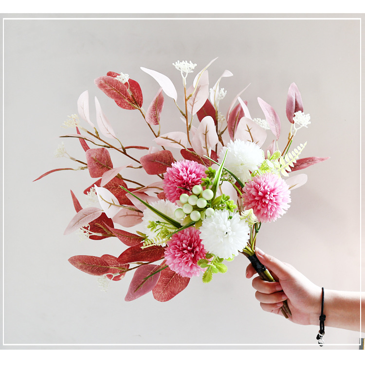 仿真假花摆件家居装饰客厅桌面绢花花艺餐桌花束工艺品礼品装饰品详情5