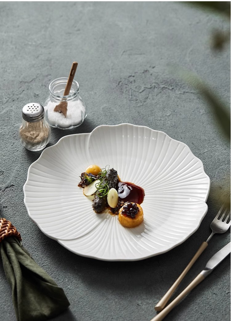 西餐牛排餐盘家用大平盘浅盘水果盘陶瓷高级感白色蛋糕碟子菜盘子详情7