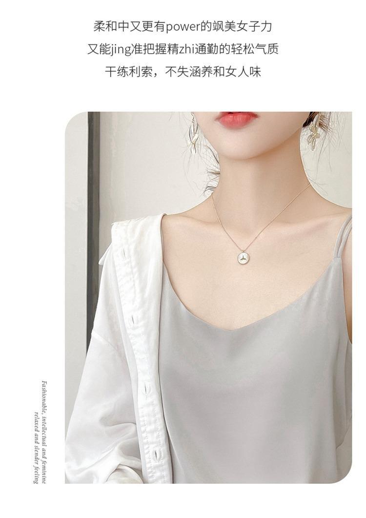 2025年吊带背心女内搭白色美背醋酸仿真丝上衣缎面夏西装仿打底衫详情16