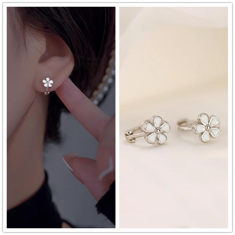 925 Silver Needle Earring Earrings for Women with a high-end feel, plain ring earrings, 2025 new bestseller, niche design, light luxury stud earrings pic 25