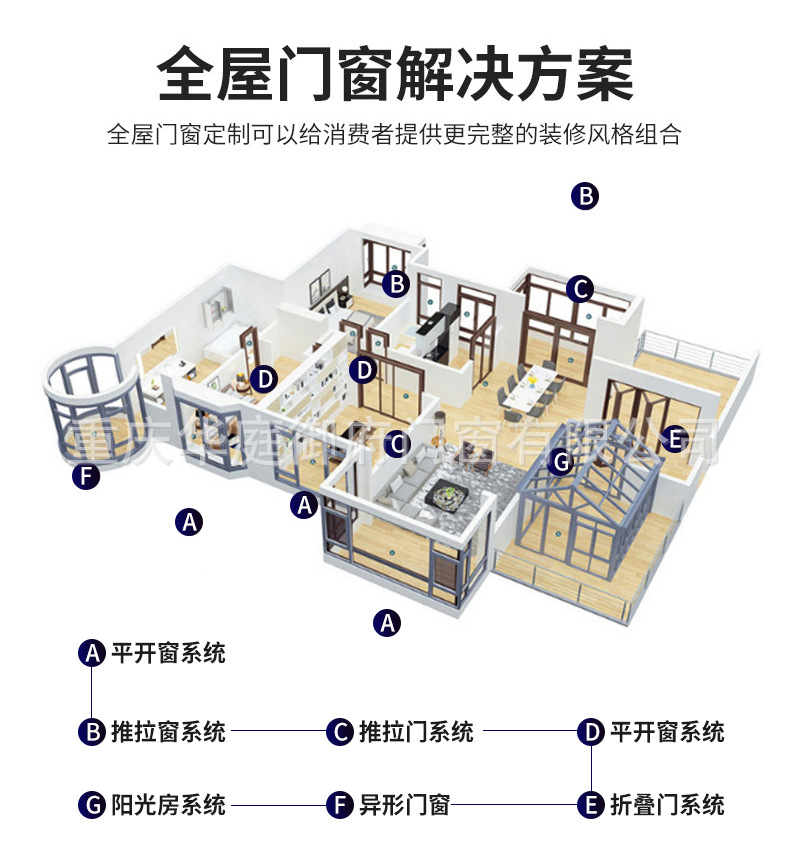 简约卫生间浴室门现货铝合金门双层钢化玻璃门淋浴门厨房洗手间门详情8