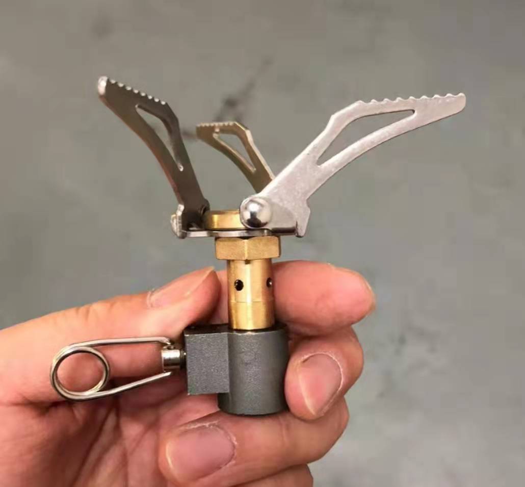 户外迷你一体式炉头可折叠不锈钢燃气支架登山野营便携防风炊具详情23