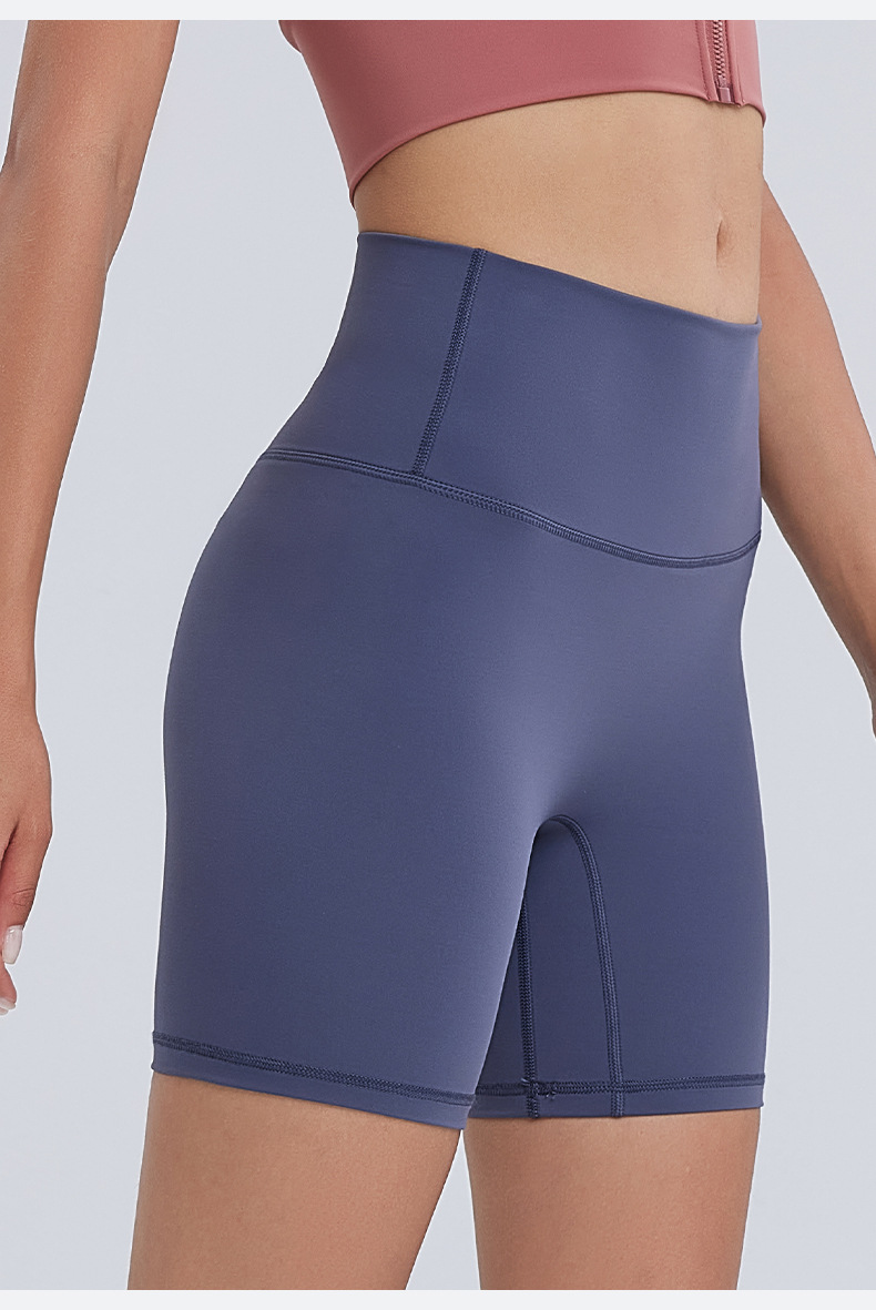 Summer new basic solid color outdoor sports running fitness yoga pants and shorts tight stretch sports three-inch pants pic 20
