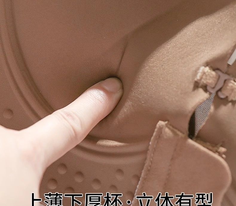 严拍前扣无肩带内衣女小胸聚拢显大隐形防滑抹胸美背裹胸上托文详情17