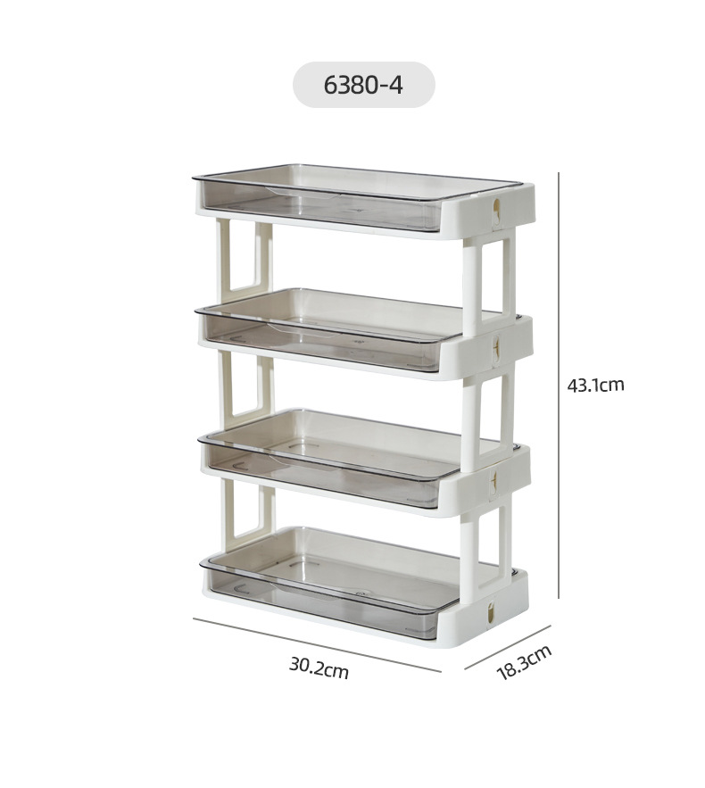 ins风化妆品收纳架多层抽屉式桌面置物架浴室梳妆台多功能收纳盒详情3