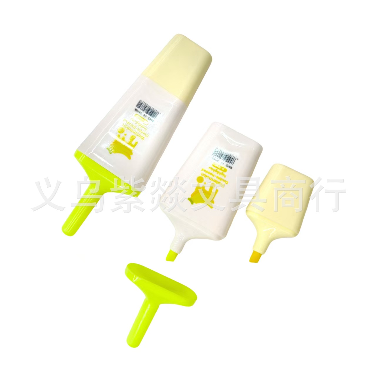 7266拼接双色棒冰荧光笔批发可拼接桌面摆件可爱创意笔记做手账笔详情2