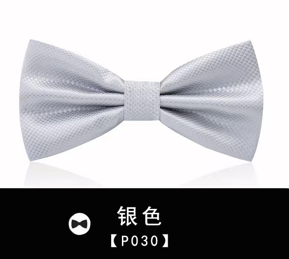 男士领结韩版潮双层纯色网格婚礼新郎正装衬衫礼服蝴蝶结厂家批发详情13