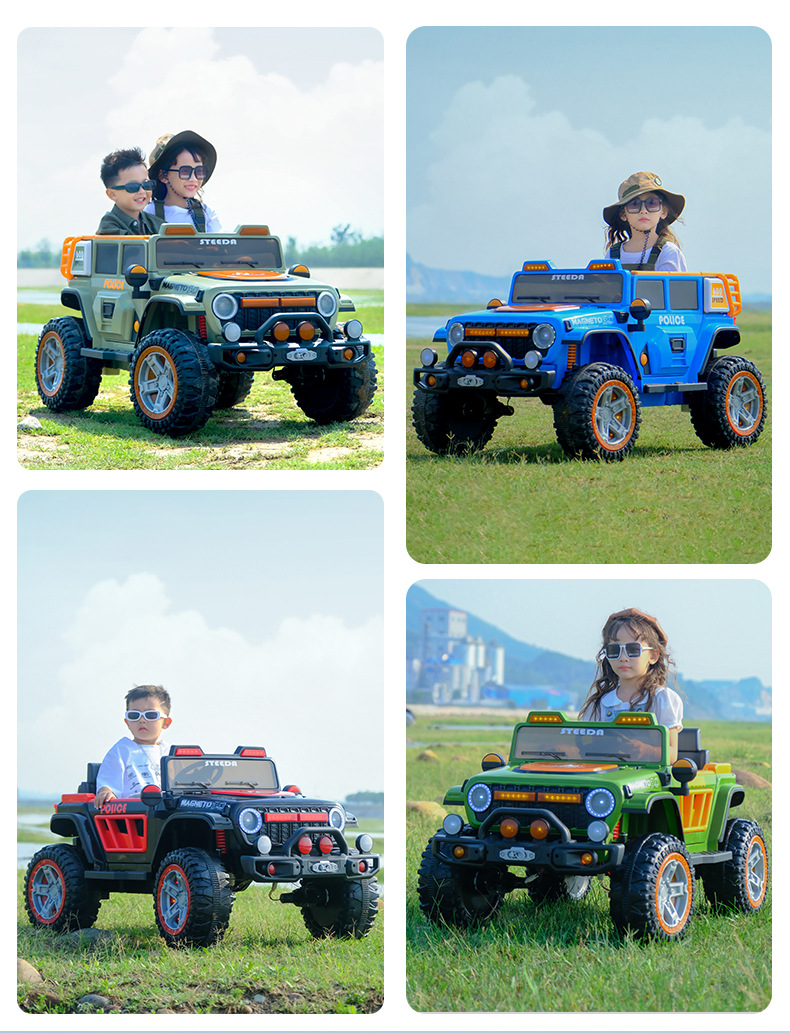 儿童电动车可坐男女小孩四轮遥控汽车音乐充电自驾电瓶宝宝玩具车详情2