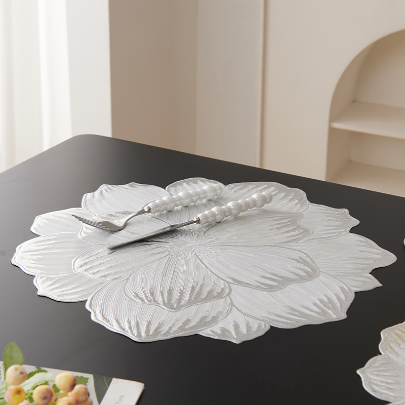 彩色花卉图案防烫餐垫浴室防滑杯垫纸巾餐巾环套装详情10