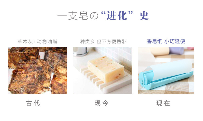 Disposable portable soap sheet, soluble soap paper roll, paper fragrance, travel hand wash sheet, bath fragrance soap paper pic 4