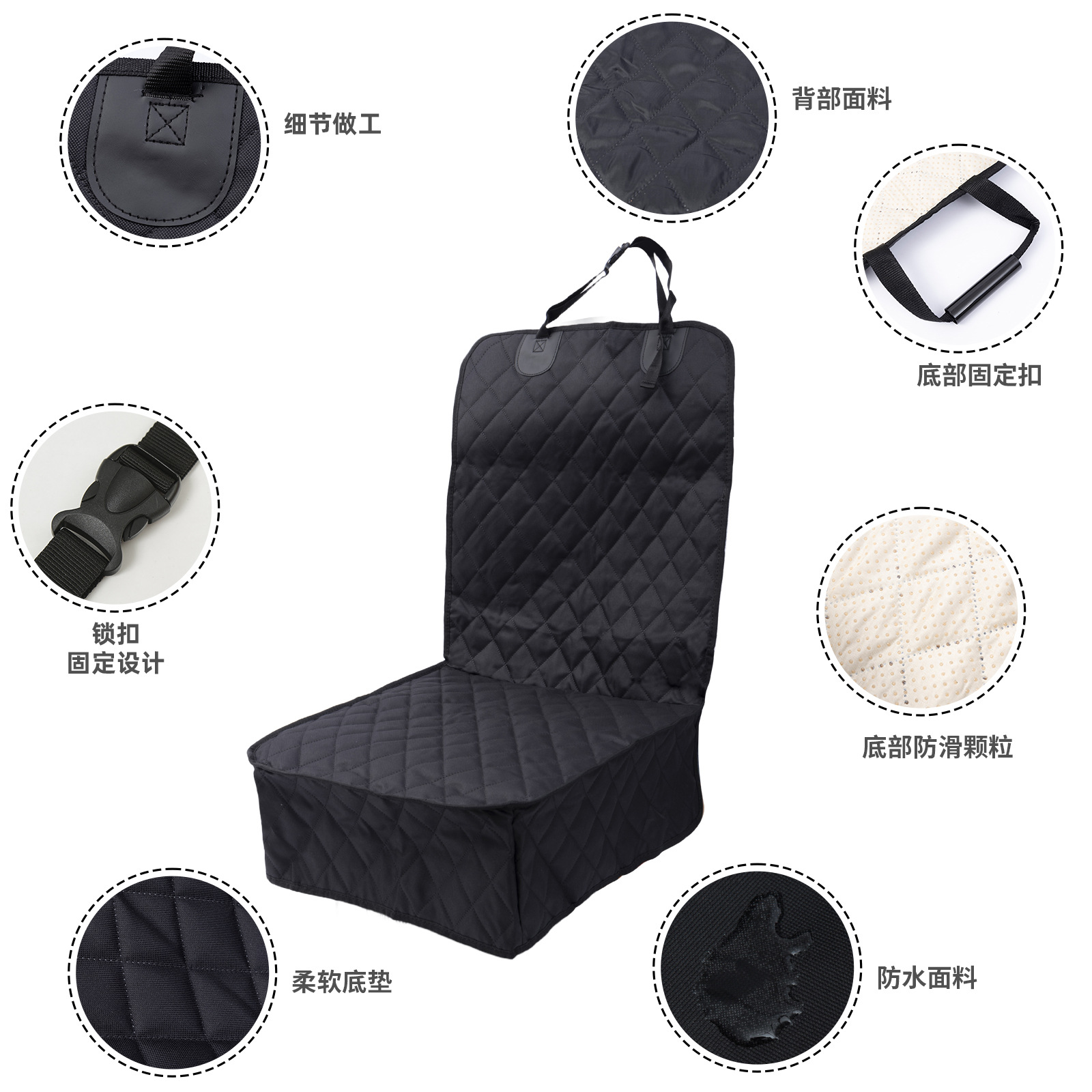 Car pet MATS, waterproof and dirt-resistant car dog MATS, car pet passenger seat MATS, dog beds, front car dog MATS pic 6