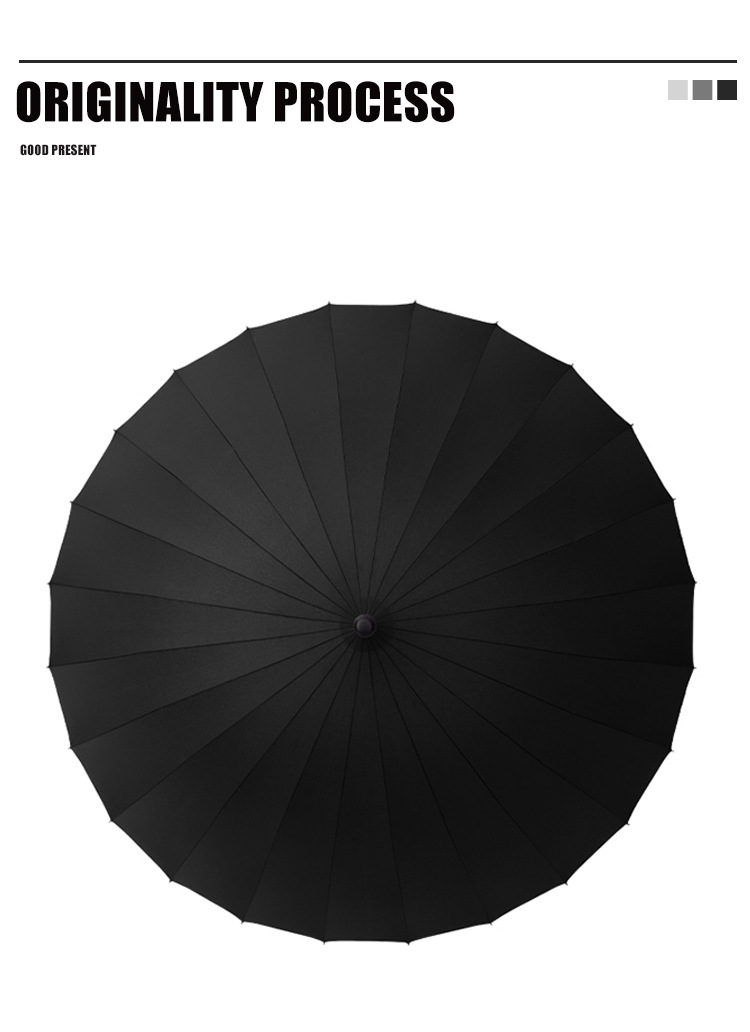 24骨创意自动武士刀伞网红动漫直柄伞个性加大加固男士伞可印logo详情4