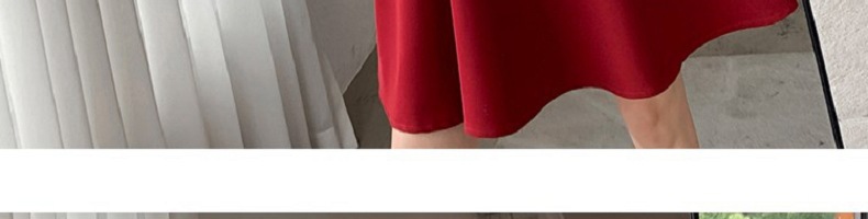 帮手描述图：2022夏季新款复古赫本风小黑裙胖妹妹收腰显瘦方