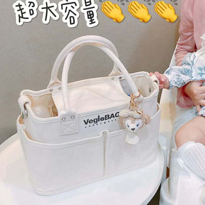 时尚轻便母婴包高级感多功能宝妈带娃外出手提包妈咪大容量托特包详情6