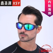 批发太阳镜男女同款骑行眼镜男UV贴海绵运动眼镜户外防风墨镜5347详情23