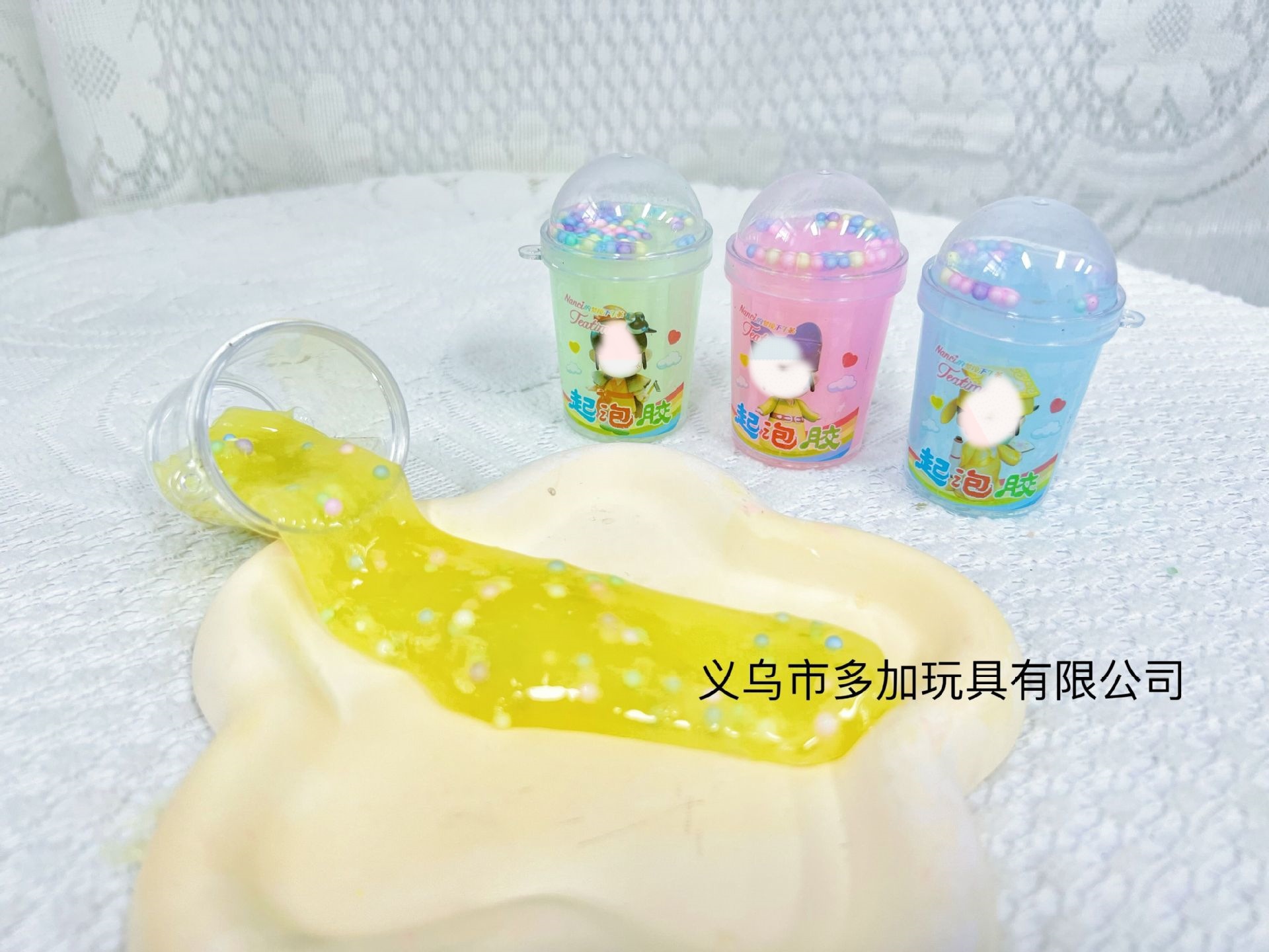十二星座起泡胶24入高透M胶闪闪加料起泡胶水晶泥爱心史莱姆批发详情28