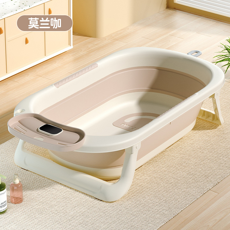 感温婴儿洗澡盆家用浴室防滑坐躺托神器浴架家用宝宝折叠舒适浴盆详情28