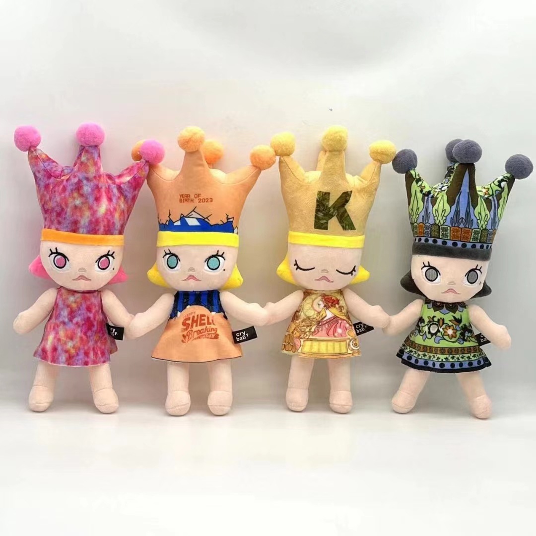 新款变身哭娃公仔crybaby可爱泡泡玛特毛绒玩具挂件玩偶嘟嘟女孩详情4