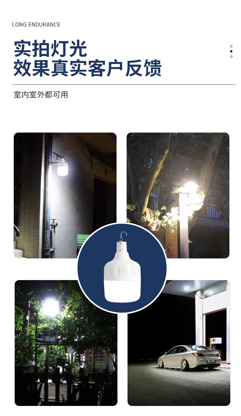 Ultra-bright led emergency lights, courtyard solar lighting fixtures, household energy-saving bulbs, outdoor camping night market street lamps pic 11