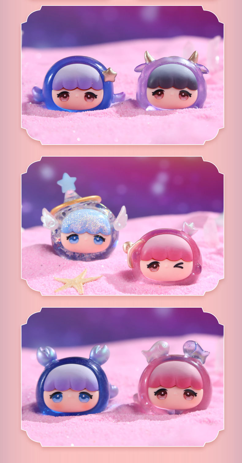 Creative new Star Enjoy 12 Zodiac cute bead Blind box resin figurine Douyin small ornaments wholesale Festival gifts pic 17