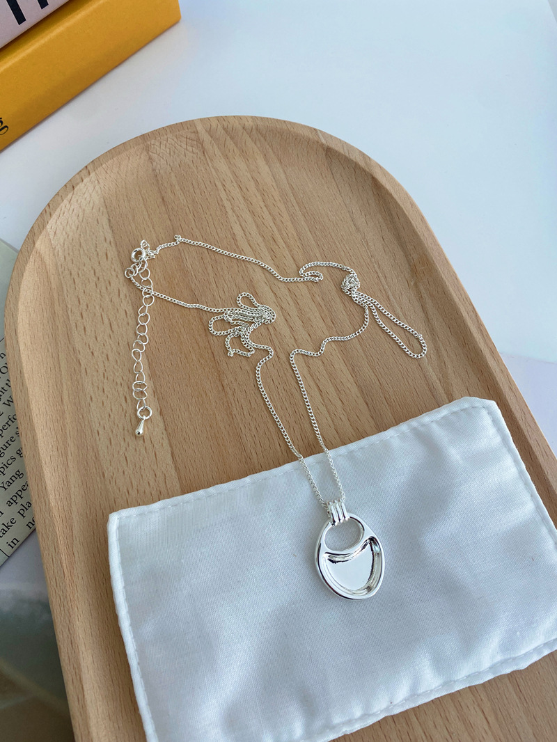 about nice同款韩国小众马鞍包项链简约不规则吊坠长款毛衣锁骨链详情10